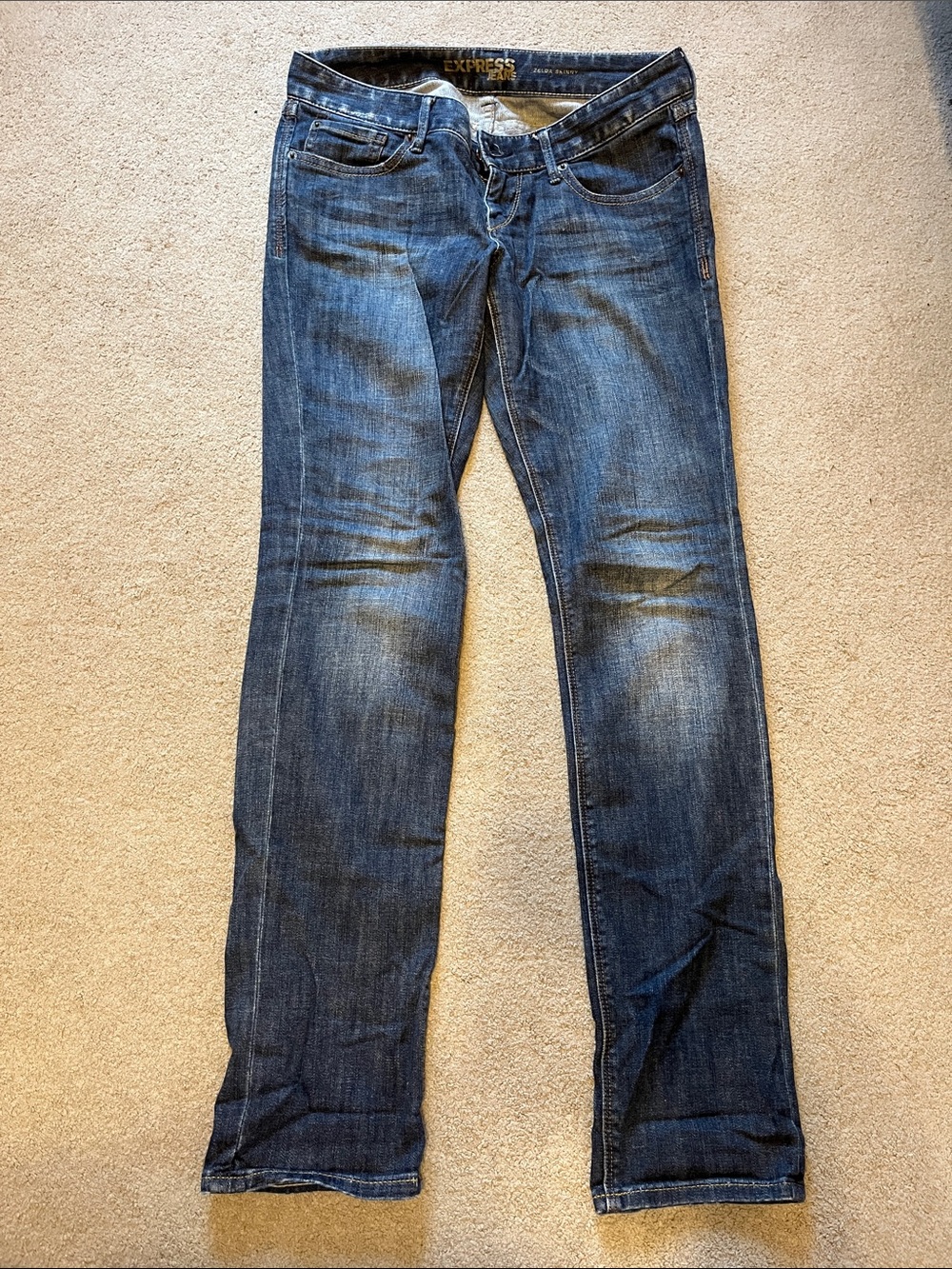 Express Zelda 4 Straight Leg/Skinny Jeans